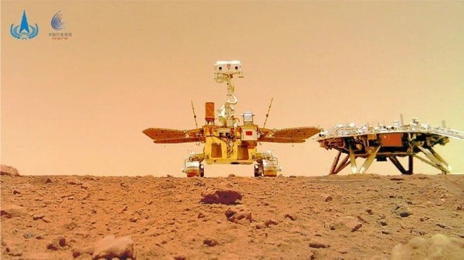 Zhurong’un, Mars tan gönderdiği videolar paylaşıldı