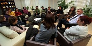 CHP li kadınlardan Başkan Şenol a ziyaret